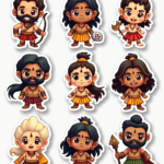 Indian Mythology - Sticker Sheet v23